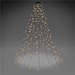 Tannenbaum-Lichterkette – Baumvorhang 400 LED warmweiß 230V