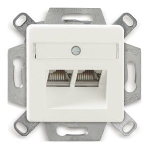 Dätwyler IT Infra Anschlussdose Cat.6A CSA Plus 2/8 RAL9010 435060
