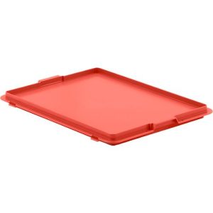 Deckel mit Haken EF-DH 43 für Kasten im EURO-Maß, rot