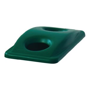 Deckel PE grün B290xT520mm Wertstoffsammler 60l f.Flascheneinwurf RUBBERMAID Deckel PE grün B290xT520mm Wertstoffsammler 60l f.Flascheneinwurf RUBBERMAID