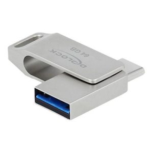 DeLOCK – USB-Flash-Laufwerk – 64 GB – USB 3.2 Gen 1 / USB-C