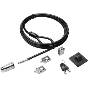 Desktop Sicherung Kensington Desktop & Peripherals Locking Kit 2.0, Diebstahlschutz, Schließknopf für Desktop-PCs, 2 Adapter & Kabelöse