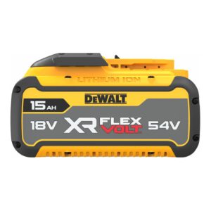 DEWALT 54 / 18 Volt Li-Ion Akku mit 270 Wh bzw. mit bis zu 15 Ah DCB549-XJ