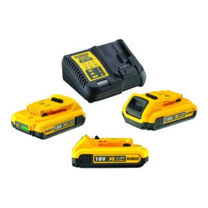 DEWALT Akku-Kit (3 x 18V / 2 Ah plus DCB 115) DCB115D3-QW