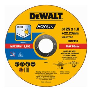 DEWALT High Performance Trennscheiben 125x1x22,23mm Inox Typ 41 (flach) DT20540-QZ