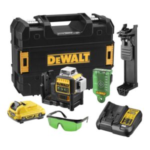 DEWALT Multilinienlaser 3×360° grün,10,8V/2AH DCE089D1G-QW