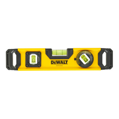 DEWALT Torpedo-Hohlprofil-Wasserwaage 25cm rotierbare Libelle DWHT0-43003