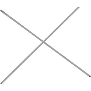 Diagonalkreuz für Grund- und Anbauregal, passend f. Regalbreite 900 mm
