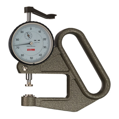 Dickenmessgerät J 50 0-10mm Abl. 0,01mm fl. 10=cmm Käfer