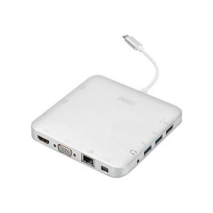 DIGITUS DA-70863 – Dockingstation – USB-C – VGA, Mini DP – GigE DIGITUS DA-70863 – Dockingstation – USB-C – VGA, Mini DP – GigE