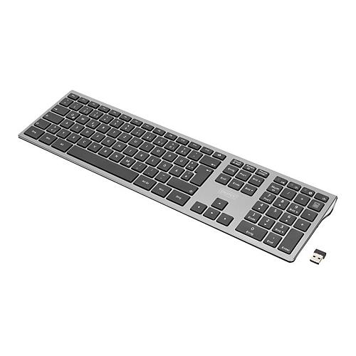 DIGITUS - Tastatur - QWERTZ - Deutsch - Grau
