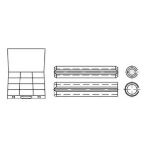 DIN 1481 Sortiment Stahl Spannstifte S