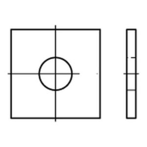 DIN 436 Scheibe Standard/für Holzkonstruktionen Stahl 17,5mm galvanisch verzinkt