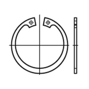 DIN 472 1 Sicherungsringe 1.4122 18 x 1 rostfreiei S
