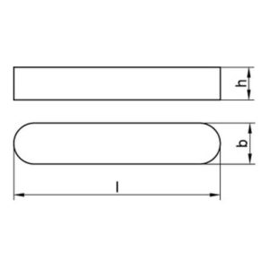 DIN 688 Passfedern, hohe Form, rundstirnig A 4 A 10 x 8 x 60 A 4 S DIN 688 Passfedern, hohe Form, rundstirnig A 4 A 10 x 8 x 60 A 4 S