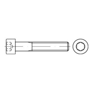 DIN 912/ISO 4762 Zylinderkopf-Schaftschraube M14x35 Stahl 8.8 galvanisch verzinkt ISK
