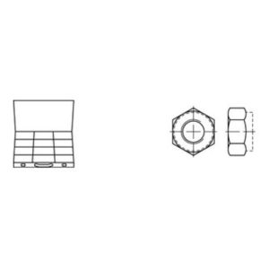 DIN 934 8 Sortiment Mu. gal Zn RG M4 – M16 FG M10x1 – M16x1,5 S