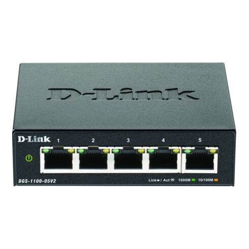 DLink Deutschland 5-Port Gigabit SmartSwitch Layer2 DGS-1100-05V2/E