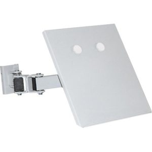 Dokumentenhalter für Arbeitstisch TRESTON Quick Edge, A4, ESD-leitfähig, schwenkbarer Doppelarm, bis 5 kg, B 290 x T 330 mm, Stahl, lichtgrau RAL 7035