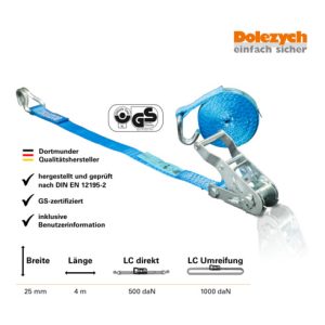 Dolezych Zurrgurt DoZurr 1000 2-teilig, 4 m Dolezych Zurrgurt DoZurr 1000 2-teilig, 4 m