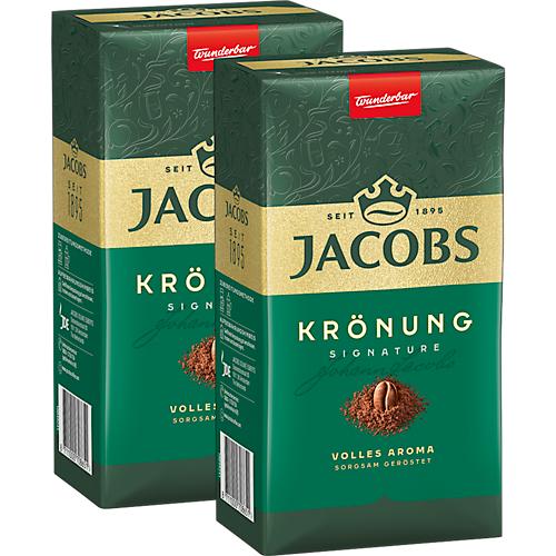 Doppelpack Jacobs Krönung Kaffee in Spitzenqualität, gemahlen