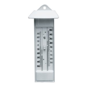 Dostmann Thermometer Min./Max. mit Drucktaste Kunststoff-Gehäuse weiss H232xB80xT32mm Dostmann Thermometer Min./Max. mit Drucktaste Kunststoff-Gehäuse weiss H232xB80xT32mm