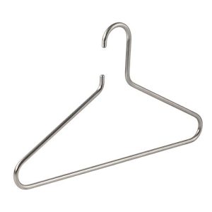 Draht-Kleiderbügel Pador-Concept Ageless, ø 8 mm, rundgeformte Enden, Stahl verchromt, 4 Stück