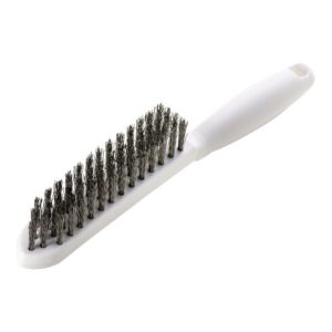 Drahtbürste L.285mm 0,35mm VA-Stahldraht gewellt 4-reihig LESSMANN