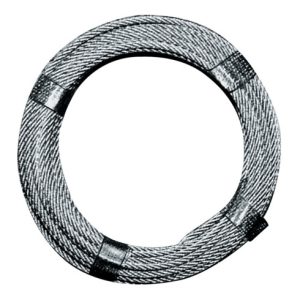 Drahtseil D.5,0-6,0mm L.10m 6×12+1FE Bruchkraft 9,19 kN Stahl,verz.ku.-ummantelt