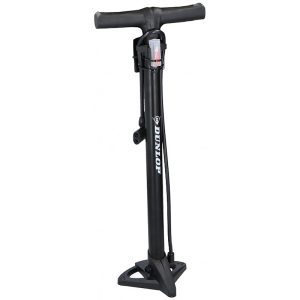 Fahrrad-Standluftpumpe mit Doppel-Pumpenkopf