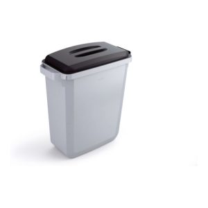 Durable Abfallbehälter DURABIN 60l Grau/Schwarz Durable Abfallbehälter DURABIN 60l Grau/Schwarz