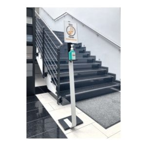 Durable Desinfektionsspender mit Infotafel Boden