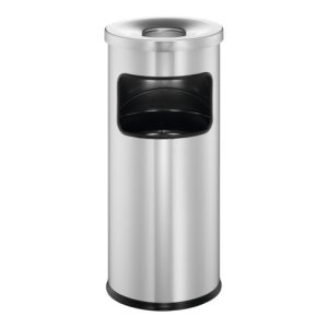 Durable Papierkorb safe mit Ascher Silber 17l Durable Papierkorb safe mit Ascher Silber 17l
