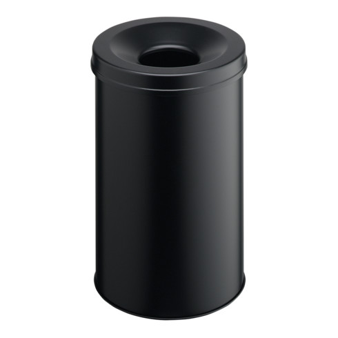 Durable Papierkorb safe rund Schwarz 30l
