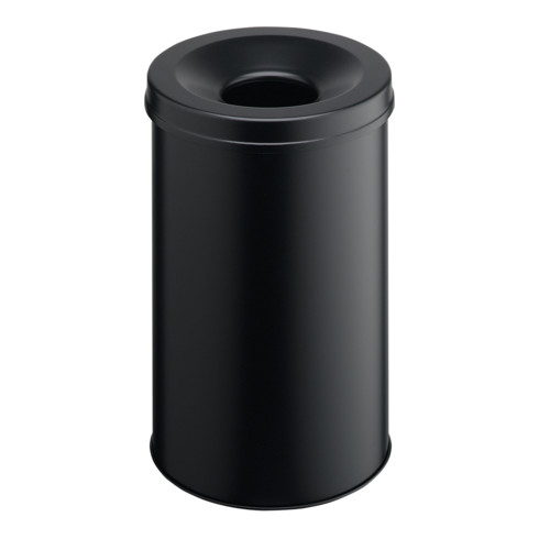 Durable Papierkorb safe rund Schwarz 60l