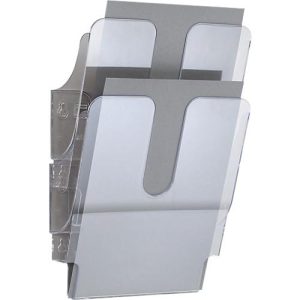 Durable Prospektspender Flexiplus 2, 2 Spender, A4, hoch, transparent Durable Prospektspender Flexiplus 2, 2 Spender, A4, hoch, transparent