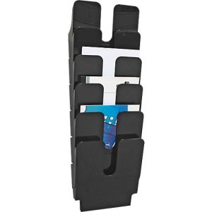 Durable Prospektspender Flexiplus 6, 6 Spender, A4, hoch, schwarz Durable Prospektspender Flexiplus 6, 6 Spender, A4, hoch, schwarz