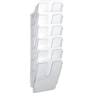 Durable Prospektspender Flexiplus 6, 6 Spender, A4, hoch, transparent Durable Prospektspender Flexiplus 6, 6 Spender, A4, hoch, transparent