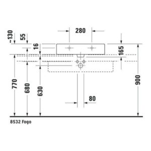 Duravit Waschtisch VERO mit Überlauf, Hahnlochbank, 600 x 470 mm 1 Hahnloch weiß Duravit Waschtisch VERO mit Überlauf, Hahnlochbank, 600 x 470 mm 1 Hahnloch weiß