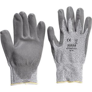 DYNEEMA® Schutzhandschuhe, EN 388 Kategorie II, Schnittschutzklasse 3, HDPE-Fase & PU-Beschichtung, grau, 1 Paar, Größe 9 DYNEEMA® Schutzhandschuhe, EN 388 Kategorie II, Schnittschutzklasse 3, HDPE-Fase & PU-Beschichtung, grau, 1 Paar, Größe 9