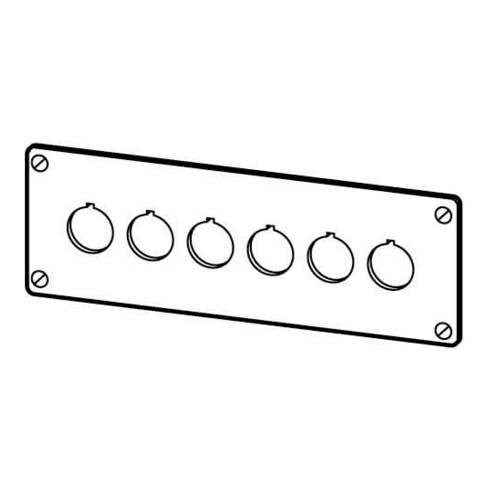 Eaton Einbautableau f. NOT-AUS-Taster M22-E6