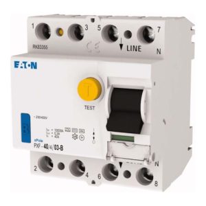 Eaton FI-Schalter 40A, 4p, 300mA, Typ B PXF-40/4/03-B Eaton FI-Schalter 40A, 4p, 300mA, Typ B PXF-40/4/03-B
