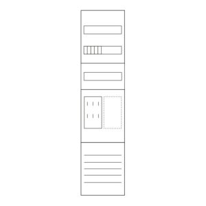 Eaton Zählerfeld 1ZP, 5pol. ZSD-M17B0013 Eaton Zählerfeld 1ZP, 5pol. ZSD-M17B0013