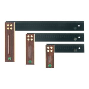 ECE Winkel Schenkellänge 150mm gelaserte mm-Skala Palisanderholz