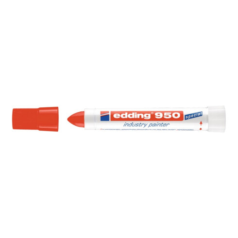 Edding Pastenmarker 950 rot permanent Rundspitze Strichbreite 10mm