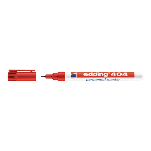 Edding Permanentmarker 404 rot Rundspitze Strichbreite ca. 0,75mm