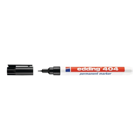 Edding Permanentmarker 404 schwarz Rundspitze Strichbreite ca. 0,75mm