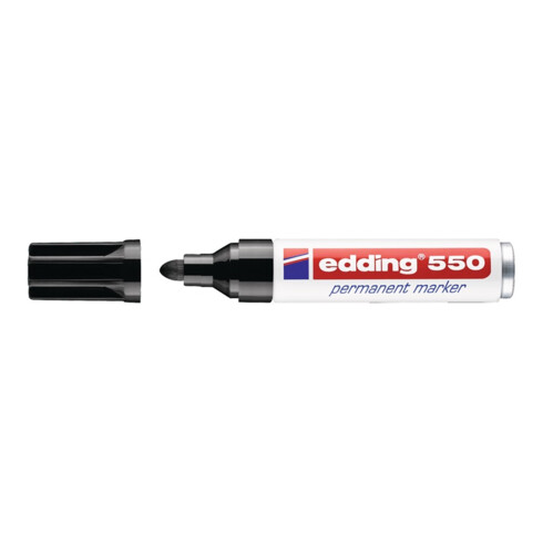 Edding Permanentmarker 550 schwarz Rundspitze Strichbreite ca. 3-4mm