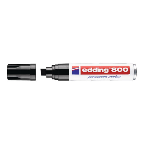 Edding Permanentmarker 800 schwarz Keilspitze Strichbreite 4-12mm