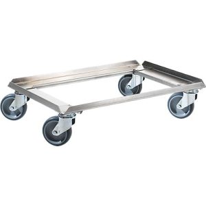 Edelstahl-Rollrahmen, 811 x 611 mm, Tragkraft 150 kg